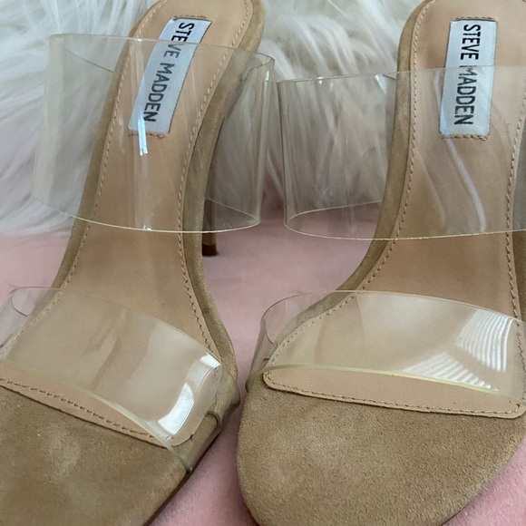 New clear Steve Madden mule stilettos - Picture 2 of 4